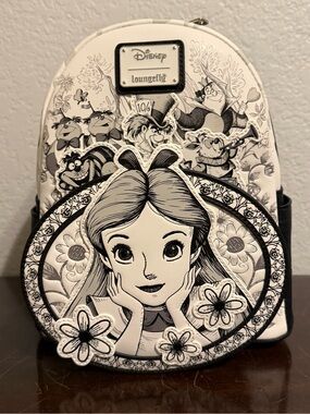 Loungefly Alice In Wonderland Sketch Mini Backpack